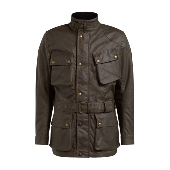 Veste Moto Belstaff Trialmaster Wax 10oz Mahogany
